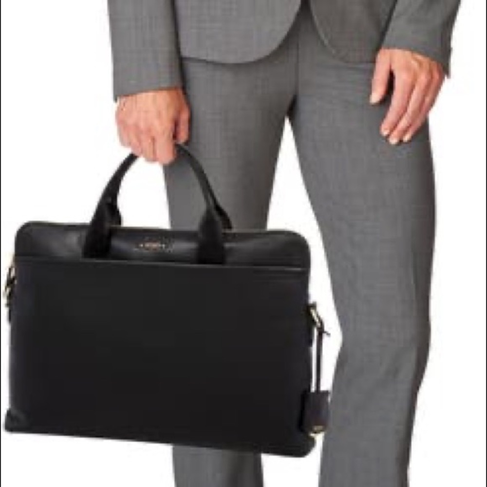 Tumi Pebbled Leather laptop carrier